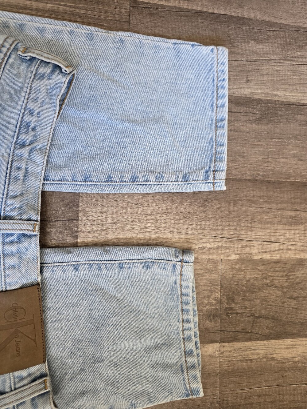 Vintage 90s Y2K Calvin Klein Classic Straight Light Wash Boyfriend Jeans Blue - Picture 12 of 16